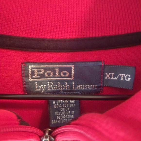 Polo Ralph Lauren 1933-34 Ski Patch Big Logo Quarter Zip Cotton Pullover Mens XL - Picture 6 of 10
